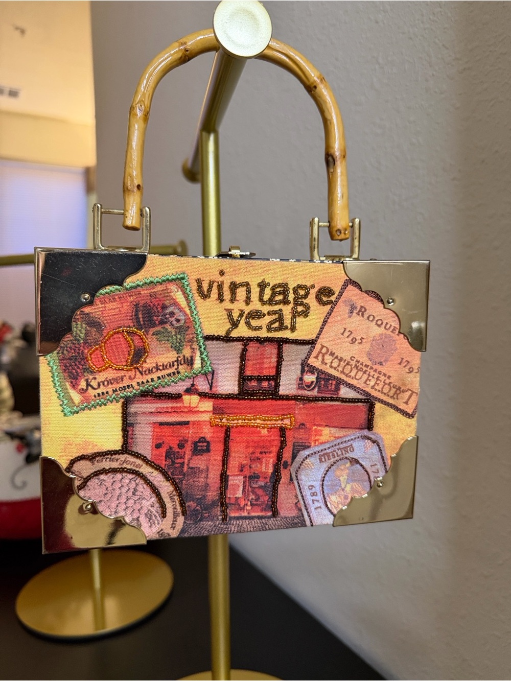 “Vintage Year” designed by Mary Frances a Vintage Romeo Roma cigar box